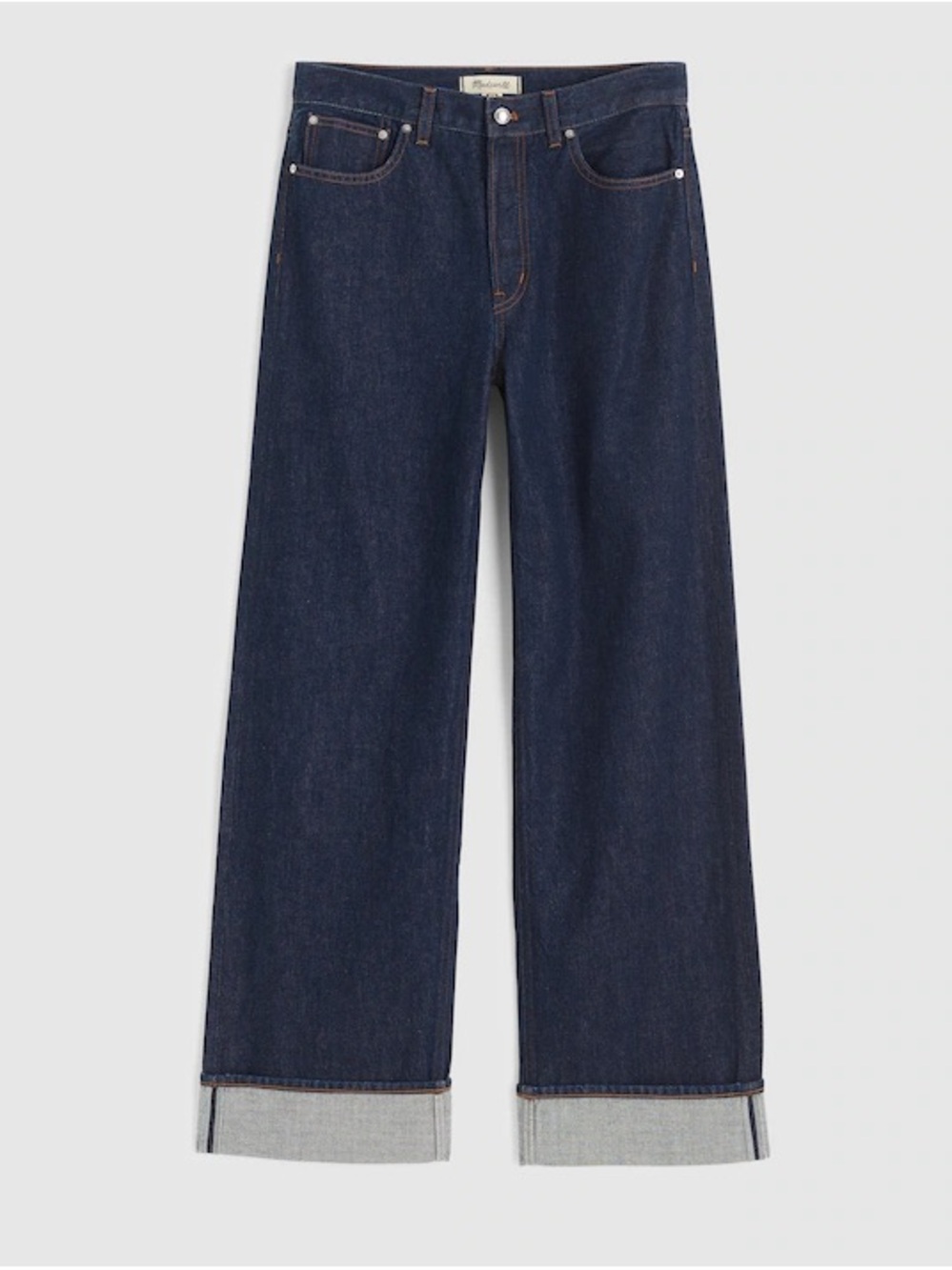 Madewell Low-Slung Baggy Jeans Size 32 Petite Rinse Wash Color